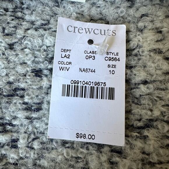 NWT J. Crew Crewcuts Girls Fuzzy Wool Sweater Size 10 - Picture 7 of 8